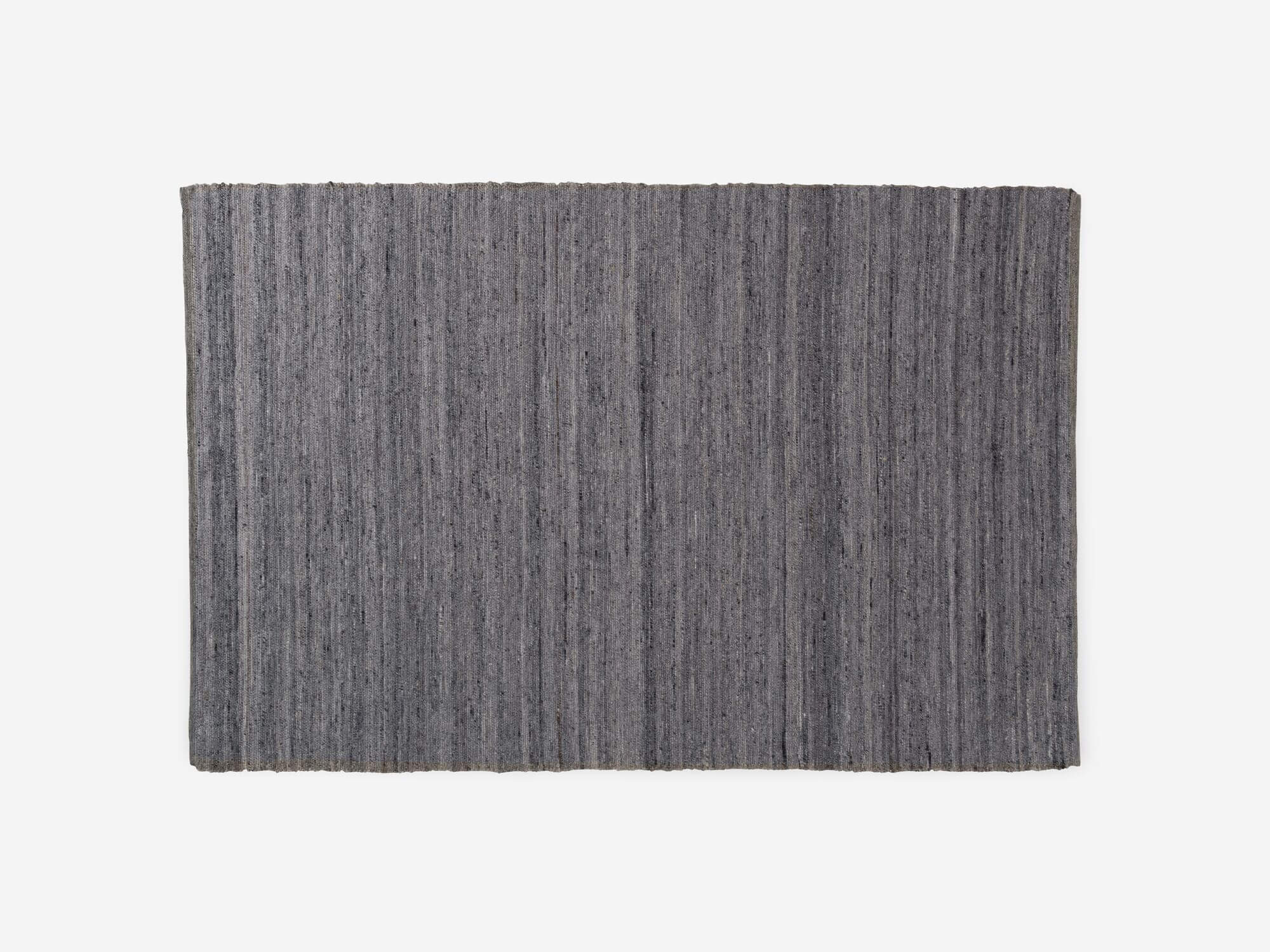 Large grey living room rug top view